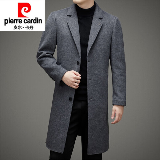 PIER CARDIN HEUND-FIE AUTOM ET HIVER NOUVEAU MANDEUR DE LOCE MENS MENS OUT-JEE LONG SUIT COLD DE LOCE double face jeune