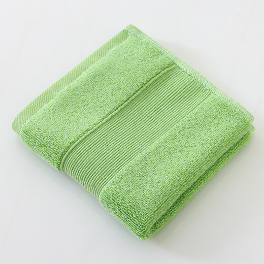 Full strength wide satin thickened imported and exported pure cotton towels custom logo solid color absorbent towels face towels high-end hotel towels can be customized yellow towels 160g (75*35)