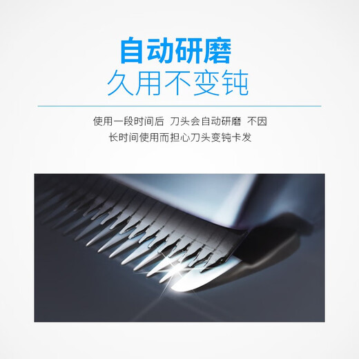 飞科（FLYCO）旗下博锐专业电动剃头油头理发器电推剪成人儿童婴儿电推子家用理发工具电剪推飞剪 标配+钢剪套装+刀头x1