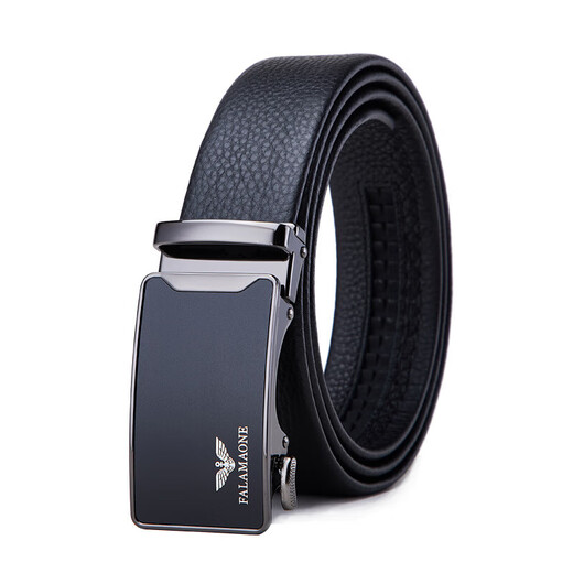 Falamaone luxe Nouvelle marque authentique cuir masculin's ceinture de la Saint-Valentin Pantalon d'affaires Belt Belt pour mon mari Père petit ami Pd829 Couleur de canon [Business polyvalent décontracté] Par défaut 120cm [emballage de boîte cadeau]