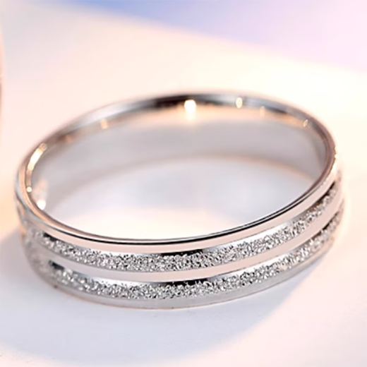 Zhou Qingxiang platinum ring for men pt999 full platinum ring for men and women couple rings trendy men's 950 platinum ring gift PT999 full platinum 6.1 grams (open style adjustment)