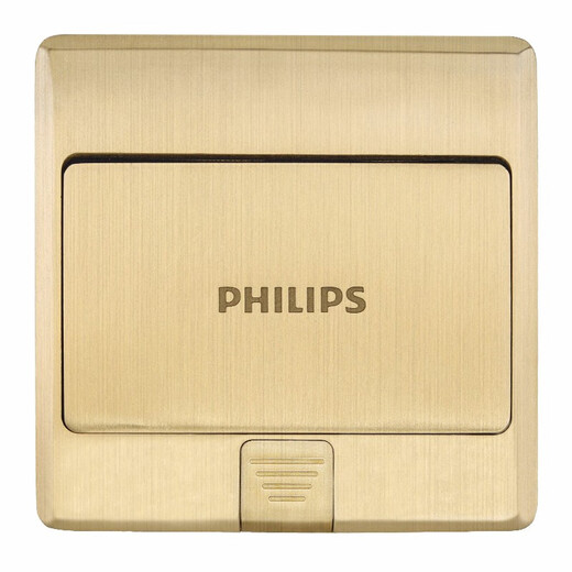 Philips switch socket panel five-hole floor socket hidden pop-up waterproof floor plug copper alloy five-hole floor plug copper alloy five-hole floor plug pop-up type