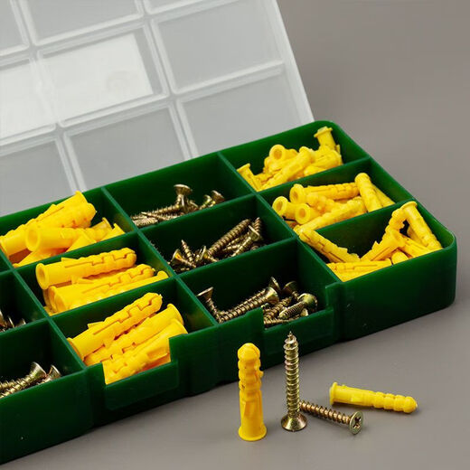 XMSJ household self-tapping screw set expansion screw boxed mixed expansion bolt expansion tube stainless steel screw nail home expansion nail plug 8X40mm 10 sets