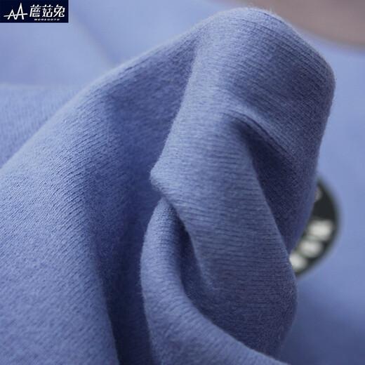 Sweater de algodón de algodón en espesas peludas de algodón de algodón en espesas de champiñón conejos, además de ropa de otoño grande y pantalones de otoño B9925, manga gris oscuro azul + B9926, gris oscuro 140, agregar peso es adecuado para 80 Jin [Jin equivale a 0.5 kg]