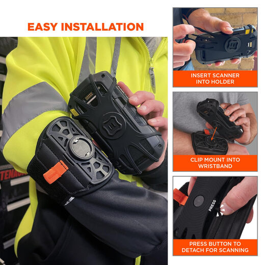 ERGODYNE Squids 5545 armband wristband scanner holder adjustable suitable for mobile phones, scanners, mobile computers, PDAs