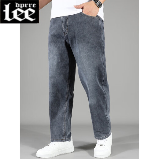 Lee DPRRE Spring et été Stretch Stretch Nine Point Pantal pour hommes 2024 Nouveau pantalon décontracté Harlen Casque à 9 points -2 Gray adapté au printemps et à l'été Thin 29 Taille 2 pieds 2
