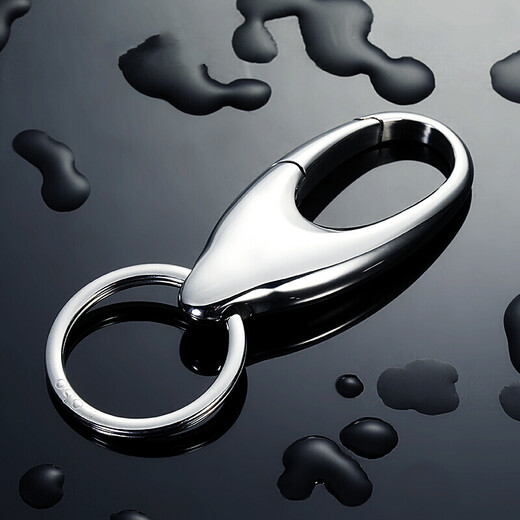 Jobon Edelstahl Schlüsselkette Männer und Frauen Autos Schlüsselkette Ring Anhänger Metall Personalisierte kreative Neujahrs -Feiertagsgeschenk