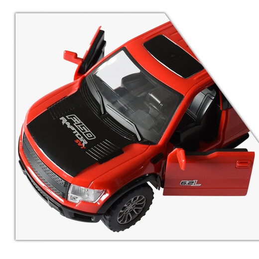 Linda (Linda) Gran Raptor F150 Pickup Truck Toy Police para niños Modelo de automóvil inercial