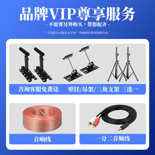 先科 会议室音响套装组合10英寸家庭KTV背景音乐培训会议专用设备系统蓝牙功放壁挂音箱VD-201/K3V
