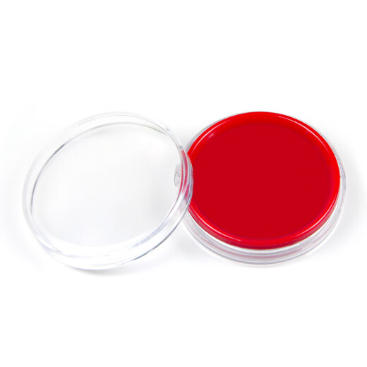 AsiaInfo AsiaInfo transparent rectangular printing platform red quick-drying portable size black blue hand and foot fingerprint ink stamp financial accounting seal seal platform rectangular black 9864