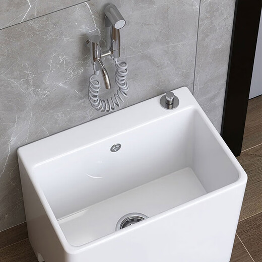 Daihuo ceramic mop pool large with legs mop pool faucet floor-standing home balcony bathroom small washing pier 13751 long