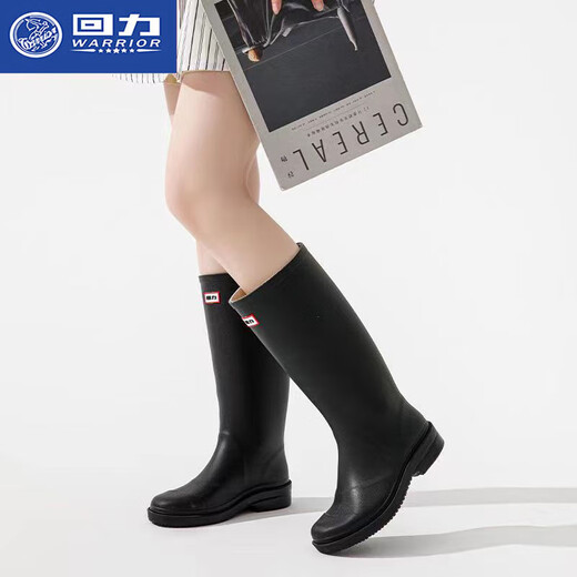 Huili Regenstiefel für Frauen Erwachsene Mode tragen hohe wasserdichte und glätselige Wasserschuhe an regnerischen Tagen weicher Sohle-Kee-resistenter Regenstiefel Mint Green 36