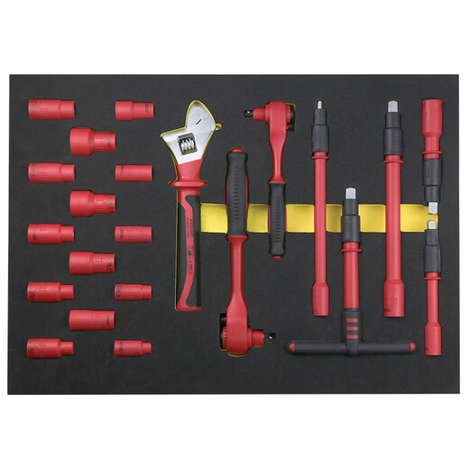 Cat opening plum blossom T-shaped ratchet wrench socket pliers screwdriver electrician scissors 1000V insulated electrician tool set 22pc ratchet wrench set 091038