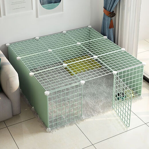 Raft core kitten cage kitten fence dog small dog rabbit indoor home isolation guardrail fence dog fence pet fence standard A type/6 pieces/70*35*35 resin paint