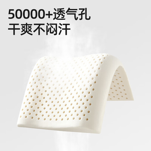 Betis children's pillow natural latex pillow 1-6 years old baby comfort pillow breathable and shaped neck pillow 50*30*3/5cm