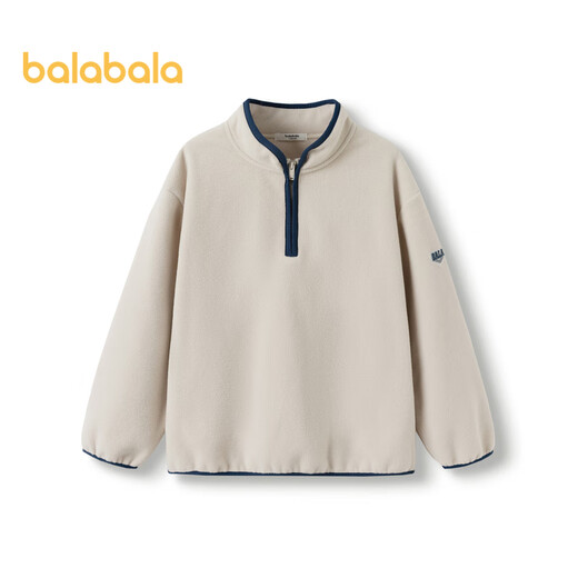 Balabala Kinderkleidung Kinder Sweatshirt Boy Herbst und Winter kleine Kinder Big Children Girls Fleece Stand Collar Top Trend 208424121215