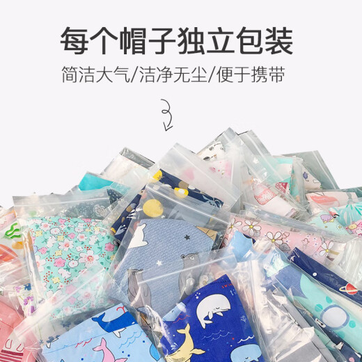 汁寒磐 手术室护士帽女纯棉可爱印花医生牙科口腔美容院手术帽薄款透气 12113 无扣-可调节
