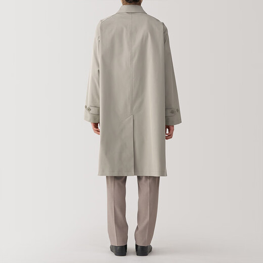 Muji Herrenstand Halsband Coat Trench Coat Herbst Herbst mittlere Länge ad0urc4a hellgelb xl 180/104a