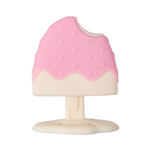Liqier baby teether baby molar silicone gum massager baby chewing gum toy ice cream sea kitten 0-3 months 1 box 0 box