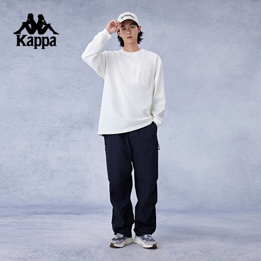 Kappa Herrenhose Freizeitsport 24 Neue Stil komfortabler Frühlings- und Herbst-Anti-Ultraviolett-Hosen KPCGCAY02 STAR BLACK-9902 S