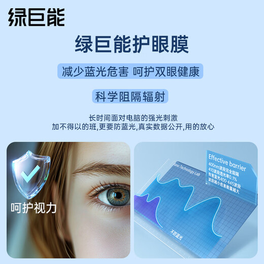 Green giant energy (llano) Rheinland certification computer monitor anti-blue light protection screen anti-blue light anti-radiation eye mask desktop acrylic hanging KTC and other universal 27 inches 16 9