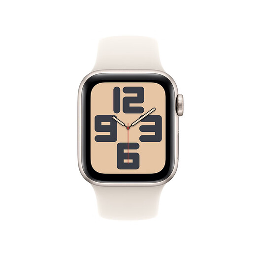 Apple [Gift Benefits] Watch SE Smart Watch GPS Model 40mm Starlight Color Aluminum Metal Case Starlight Sports Strap S/M