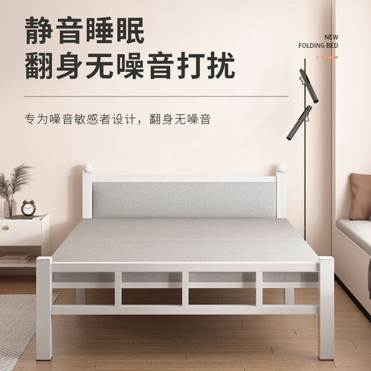 INIU Klappbett Haushalt Einzelbett Büro Mittagspause BREAK 1,2 Meter Hartplattenbett plus Bett tragbares einfaches Eisenbett [Einzelbett] 70*190 cm