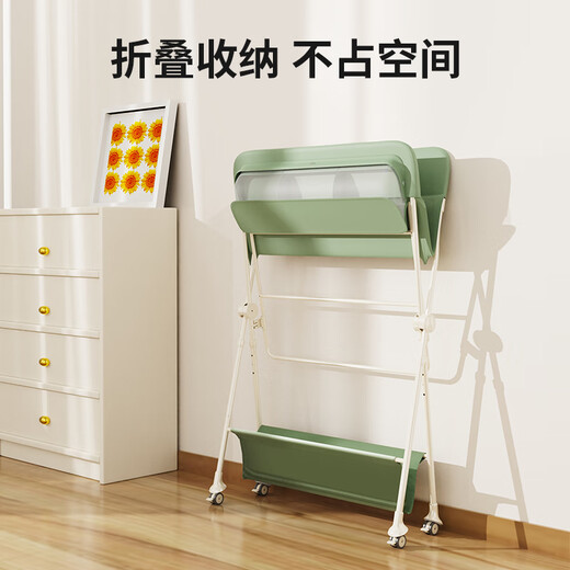 M-CASTLE德国慕卡索尿布台婴儿护理台新生儿宝宝换尿布抚触可折叠 格林绿