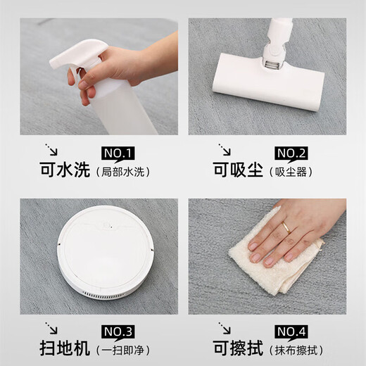 阿扎尔 HAZARD客厅地毯【环保三防圈绒】茶几毯现代简约沙发卧室地垫家用可定制 升级款12171 80*120cm