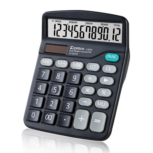 
Comix classic desktop office calculator 12-bit large screen desktop computer Student office stationery supplies C-837H