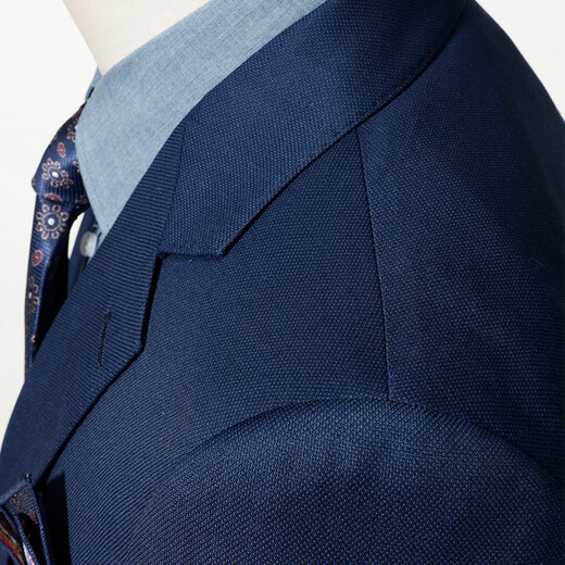 Romon Men's Suit Suit 2025 Spring New Business Casual Professional Suit Western and Middle Youth Suit Sapphire L