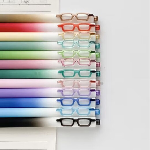 Dongmi Dongmi 686 Vision Color Press Neutral Pen de cuentas de cuentas de la mano 0.5 Beads dobles Cs Gasos Color Gradiente Barra aleatoria 3 (notable)