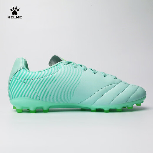 KELME football shoes men's MG short spike game training shoes students non-slip wear-resistant youth football shoes light green 42