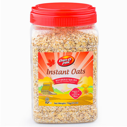 EOAGX Vietnam imported Dandi ready-to-eat pure oatmeal without added grains dietary fiber no-cooking breakfast substitute for fitness original instant oatmeal 1kg