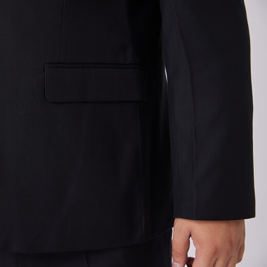 Xichen plus fat plus size suit jacket casual men's loose business suits look slim and large size fat man suit suit suit three-piece set black 4XL (190-210Jin[Jin equals 0.5 kg])
