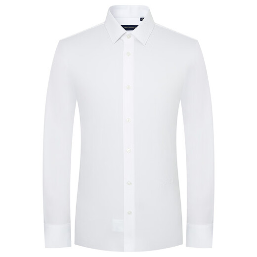 Ankündigung Vogel formelles langärmeliges Hemd Herrenherbst [leicht zu entfernen Flecken] Männer mit langärmeligem weißen Revers Shirt Casual Shirt White 41 (175/96)