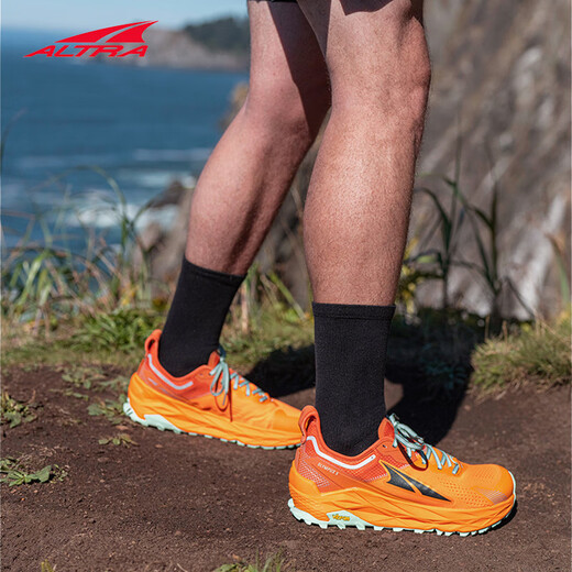 
ALTRA OLYMPUS 5 outdoor cross-country running shoes for men and women running mountains, anti-slip wear-resistant running shoes AL0A7R6P880 Orange-Male 37