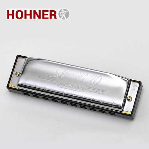 Hohner importierte aus Deutschland und kommt zu SP20 für Anfänger für Erwachsene, um 10 Löcher Blues Blues Mundonica Special20 E-Flat zu spielen