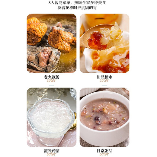 Cool Dixiong electric stew pot, water-proof stew pot, household 4-person fully automatic ceramic casserole, bird's nest soup, baby food supplement, porridge, large capacity 3L electric stew pot (single bold)