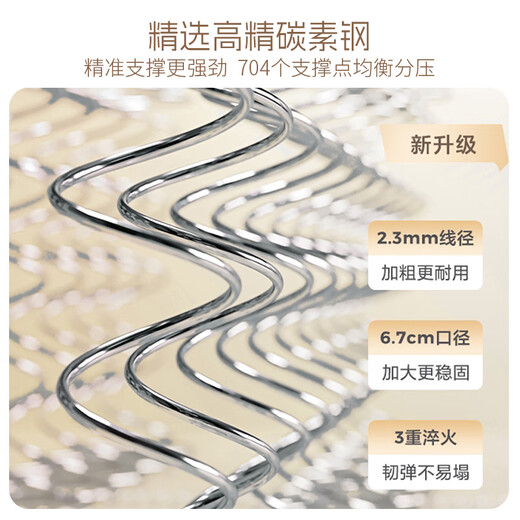 Musheng latex coconut palm independent spring Simmons mattress 1.5 meters x 1.9 meters 20cm thick