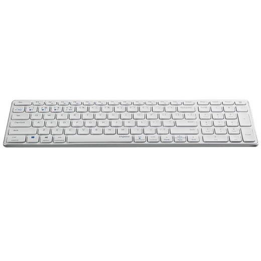 Rapoo E9350G Wireless Bluetooth Keyboard Office Keyboard Ultra-Thin Portable Keyboard Charging Keyboard 99 Keys Computer Keyboard Tablet iPad Keyboard White
