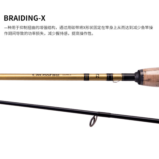Daiwa Crossfire Crossfire CS Луя стержень с наклоном и бас-палочкой для рта на бас