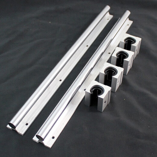 Guide rail slider slider set SBR high-precision woodworking saw table aluminum support cylindrical optical axis SBR16/20/25/30 guide rail 30-4.0 meters/2 pieces/4 sliders