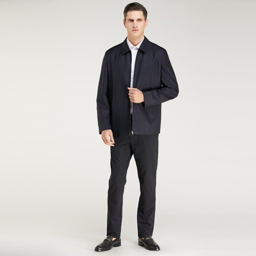 Ordos (ERDOS) EMZ Ordos men's early spring wool business jacket business casual crisp lapel jacket navy 54 (185/104A)