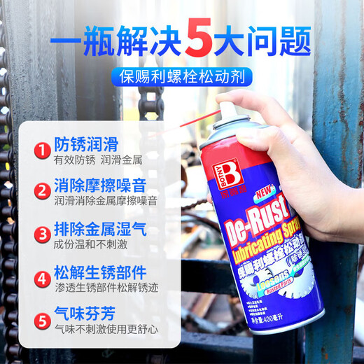 BOTNY bolt loosener, rust removal lubricant, thread rust remover, door lock rust removal oil, rust remover, anti-rust protection 400ML