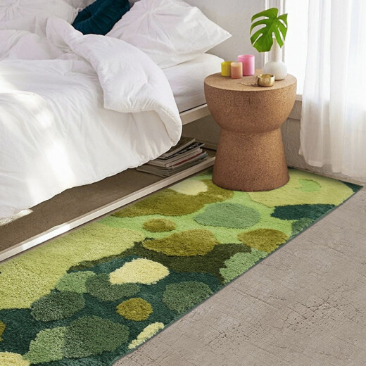 Saint Valentine pastoral style modern simple green plush carpet cat-like bedroom bedside moss floor covering TX-150CMx150CM