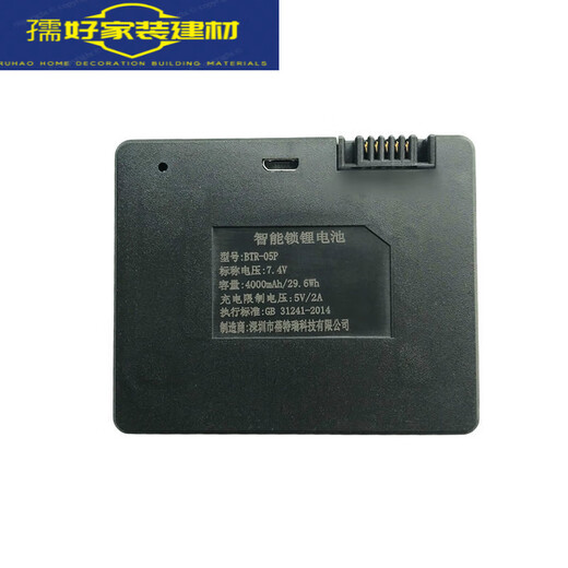 LISM全自动指纹锁 罗曼斯DD3 9896-B ZNS-04L 锁专用 通用4000毫安电池一块