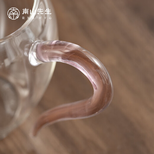 Mr. Nanshan Kung Fu tea set heat-resistant glass teacup tea sea tea ceremony accessories Qingyun Justice Cup Qingyun Justice Cup_Pink version