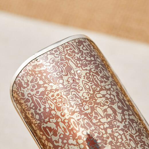 Silver Age Silver Tea Tea Spoon Set Pure Silver 999 Purely Handmade Wood Grain Gold Kung Fu Zen Tea Pulling Silver Tea Set Tea Ceremony Accessories Tea Tea Spoon Set