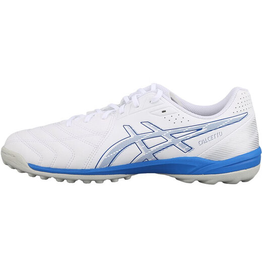 ASICS CALCETTO WD 9 mid-range TF broken nails adult football shoes for men 1113A038-101 white blue 1113A038101 42.5 270MM